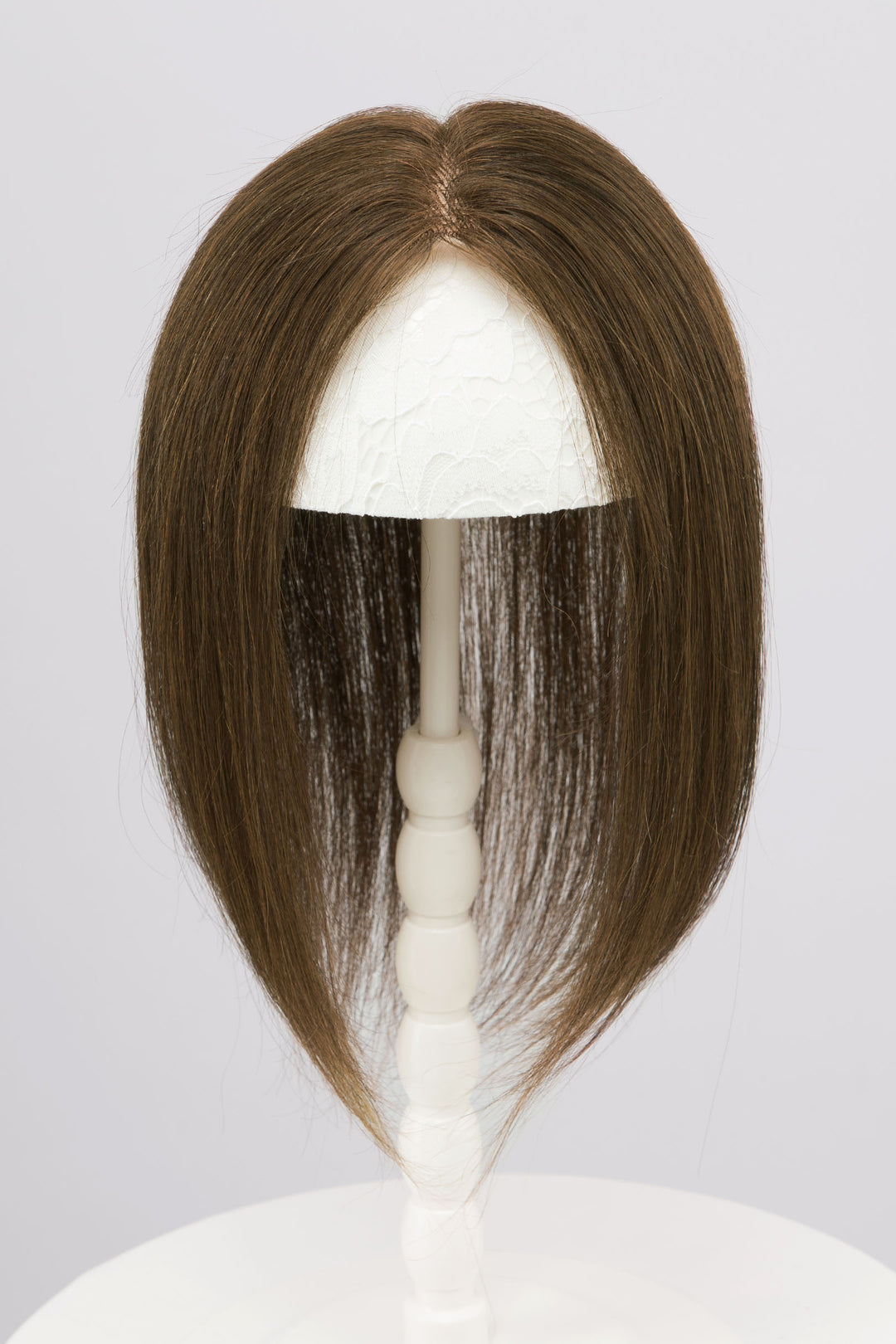 Natural Dark Brown European Human Hair Topper 10 Inches