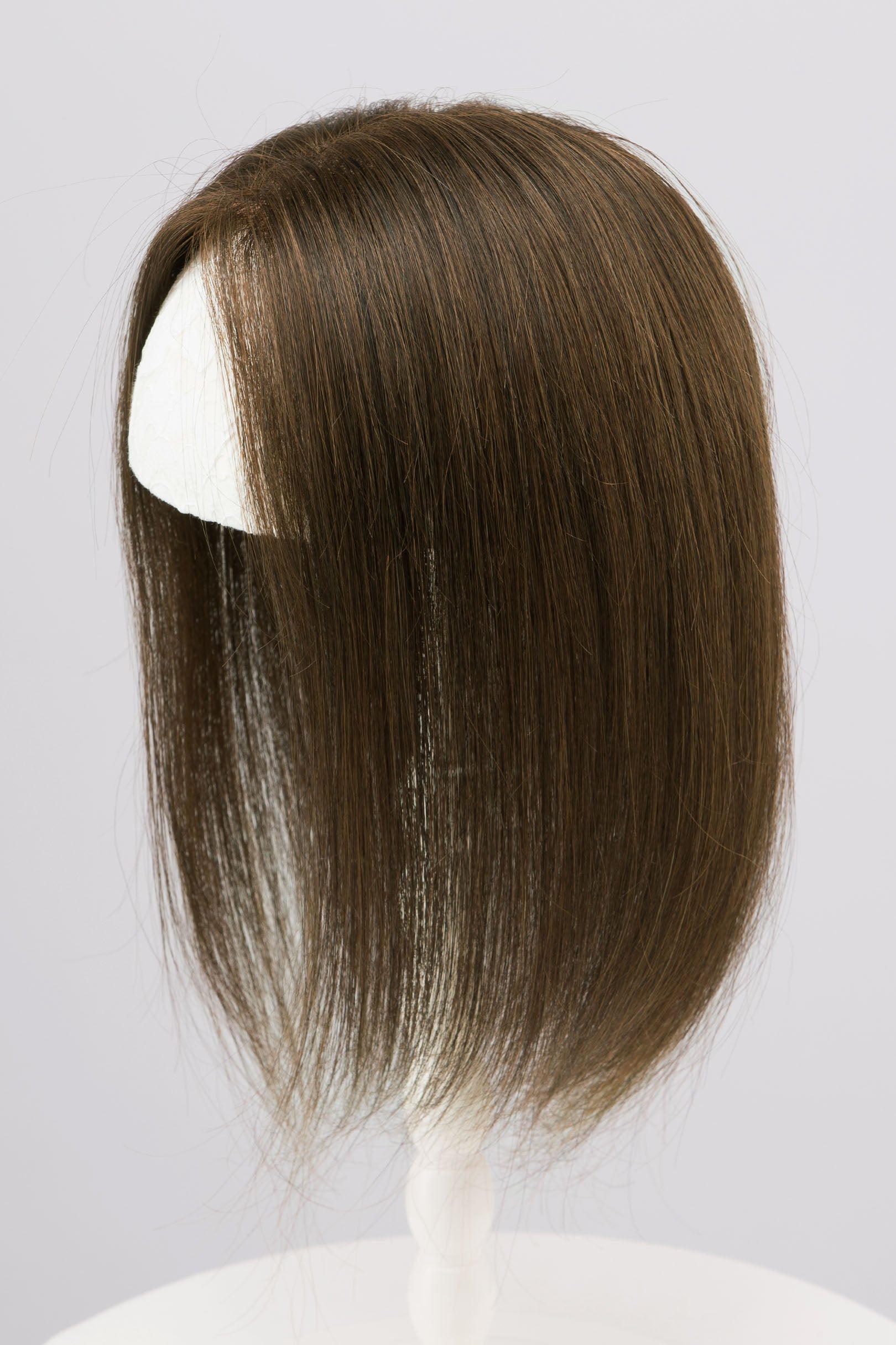 Natural Dark Brown European Human Hair Topper 10 Inches