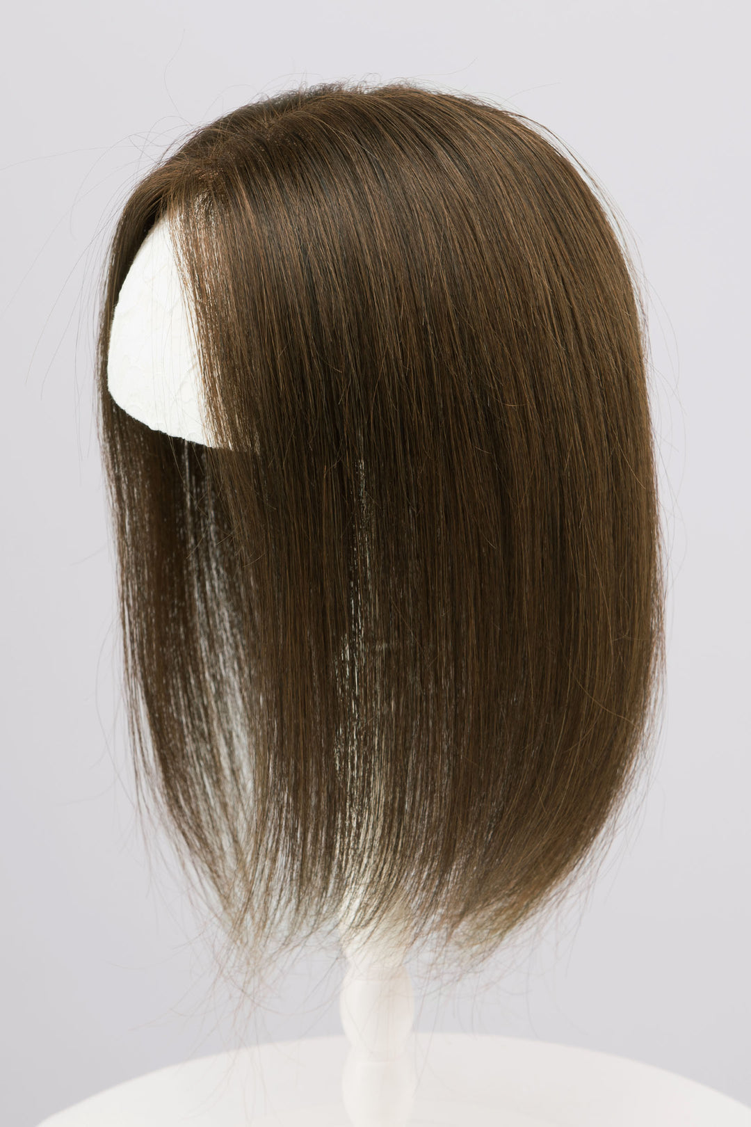 Natural Dark Brown European Human Hair Topper 10 Inches