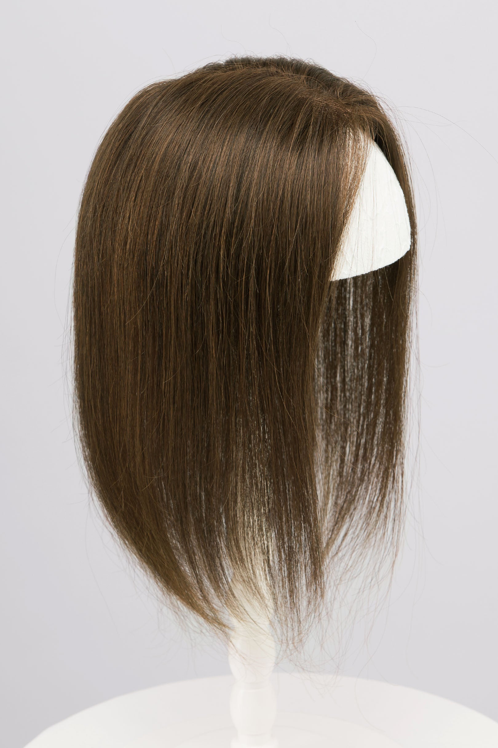 Natural Dark Brown European Human Hair Topper 10 Inches