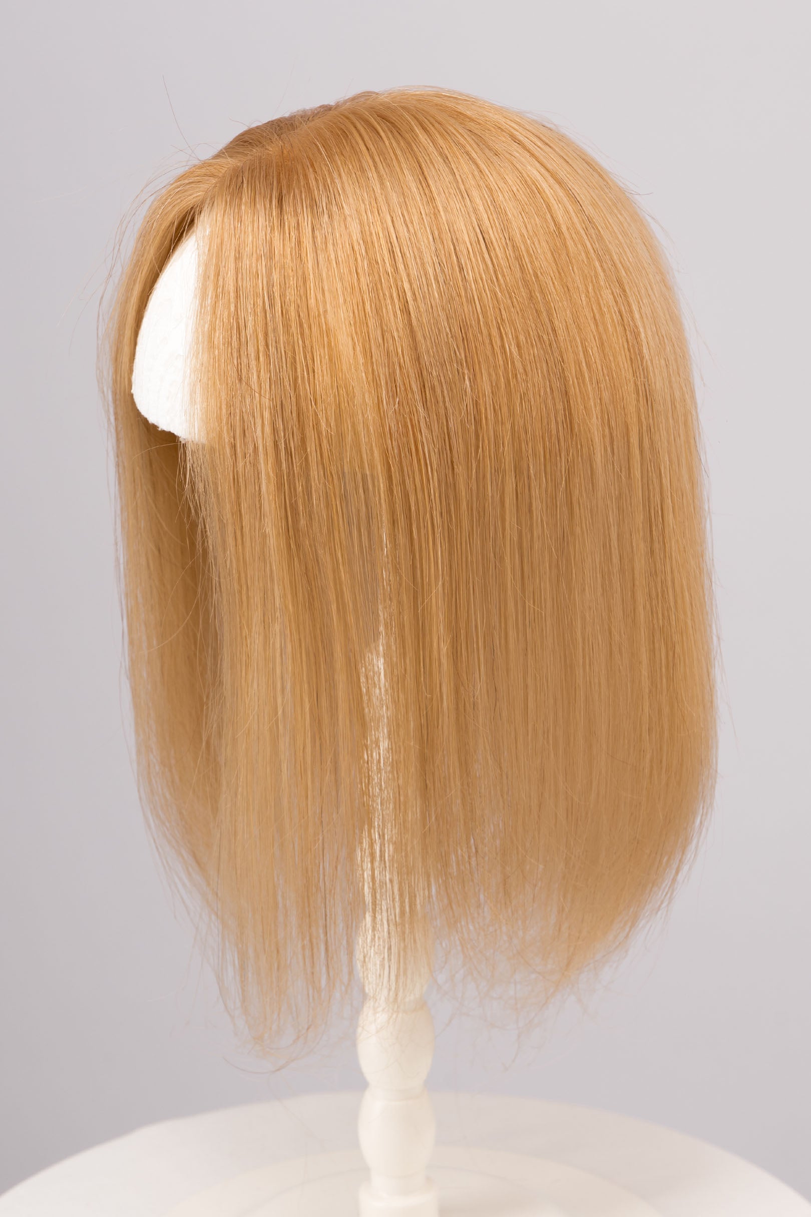 Natural Light Brown European Human Hair Topper 10 Inches