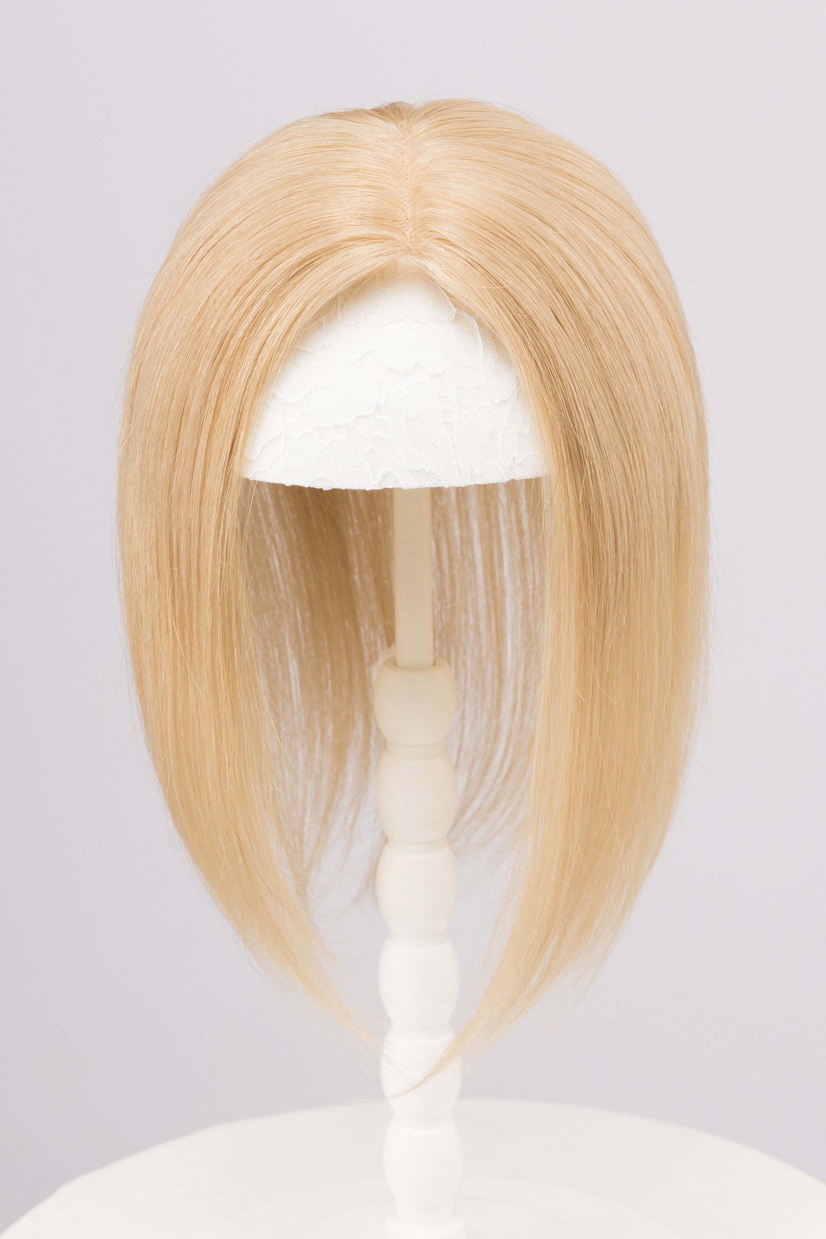 Natural Dark Blonde European Human Hair Topper 10 Inches