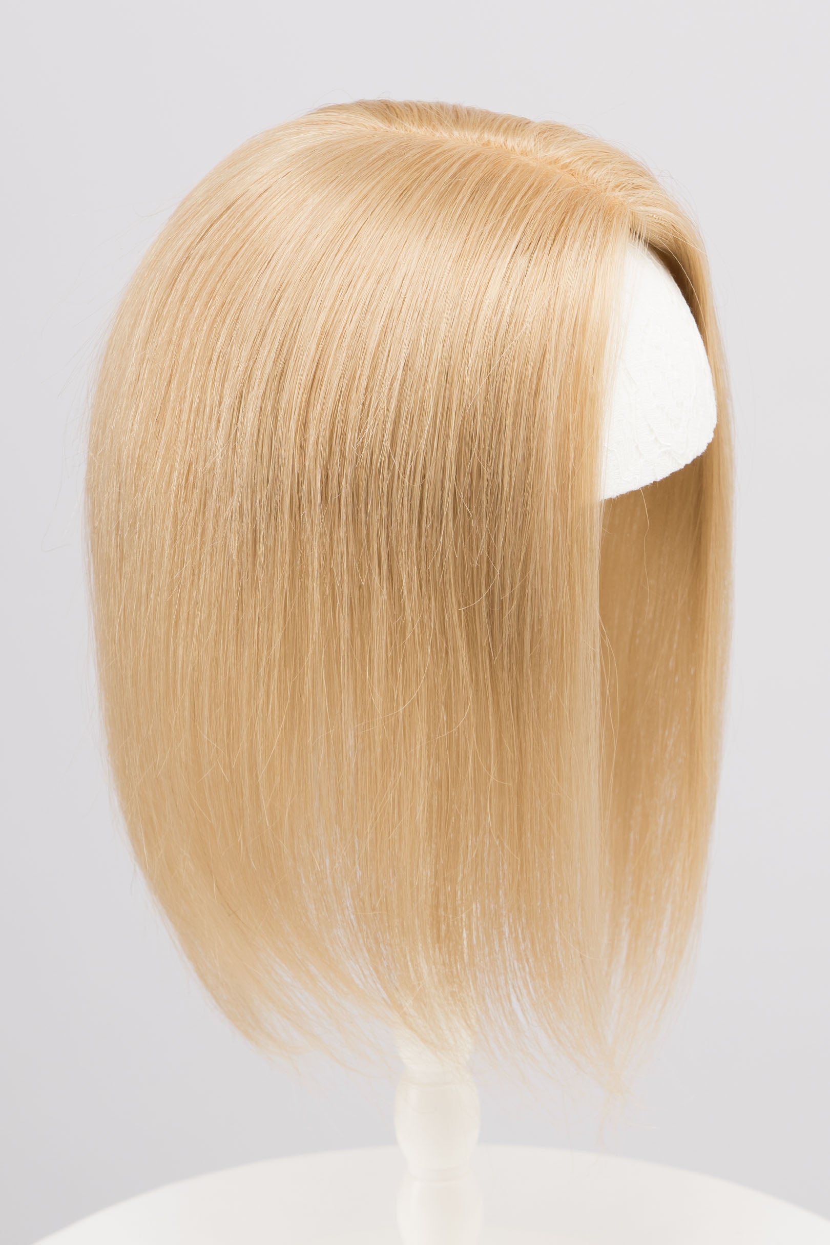 Natural Dark Blonde European Human Hair Topper 10 Inches