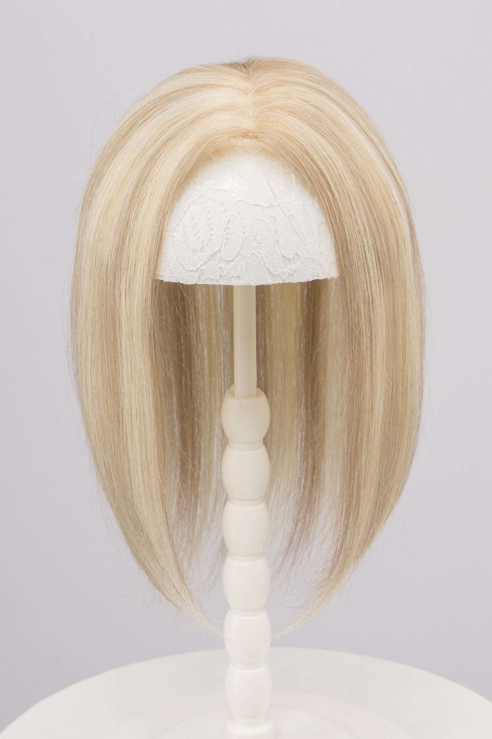 Brunette Blonde Balayage European Human Hair Topper 10 Inches