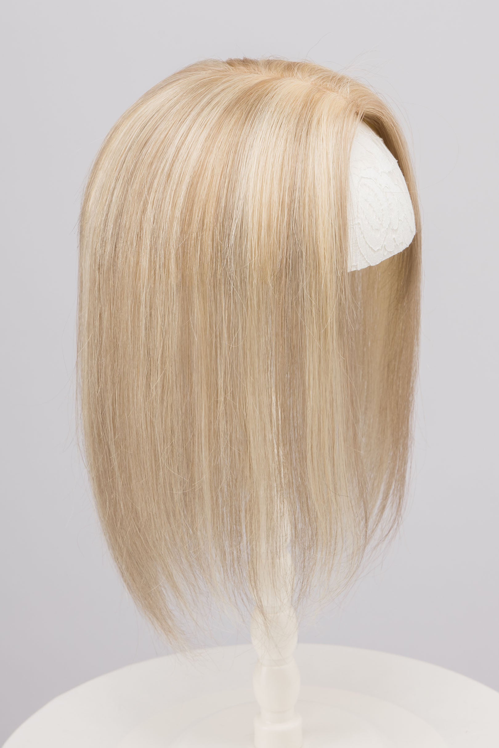 Brunette Blonde Balayage European Human Hair Topper 10 Inches