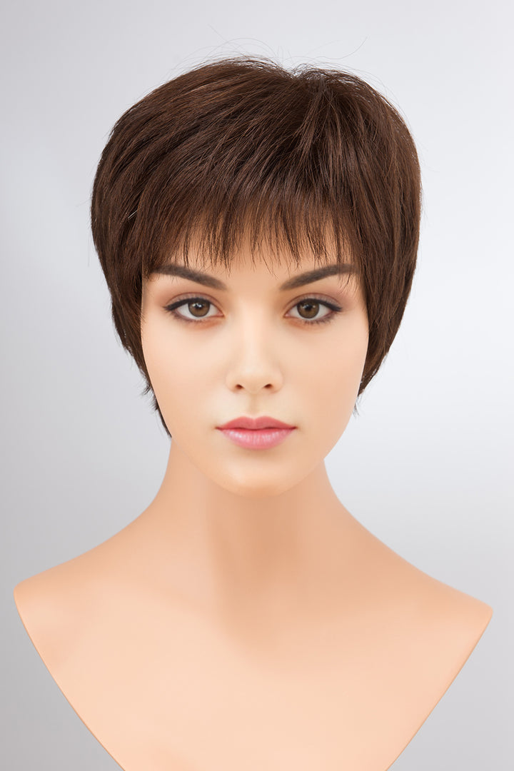 10" Straight Human Hair Short Cut Lace Wig Helen