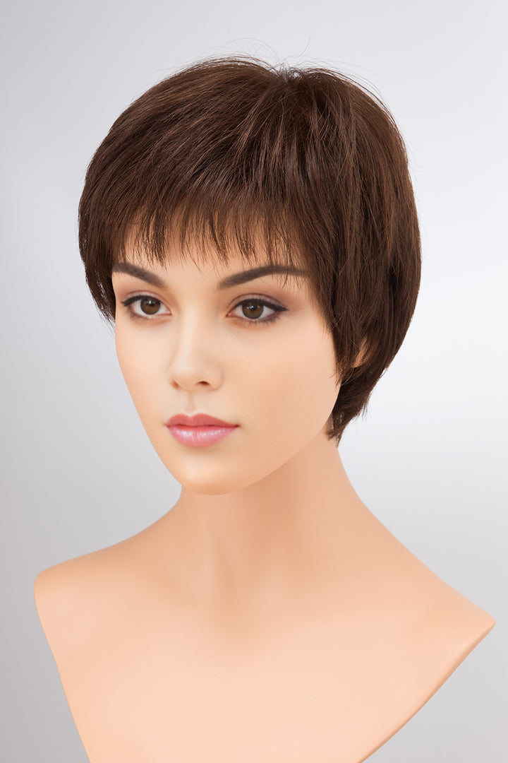 10" Straight Human Hair Short Cut Lace Wig Helen