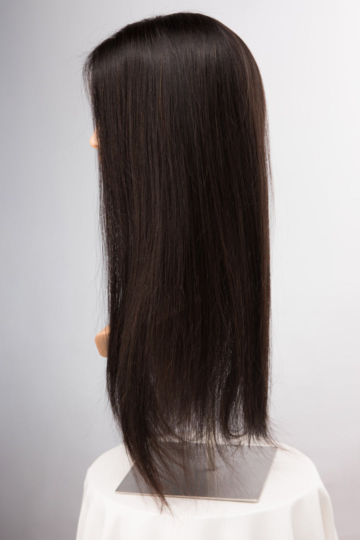 Long 22 inches Straight Natural Human Hair Lace Wig Isabella