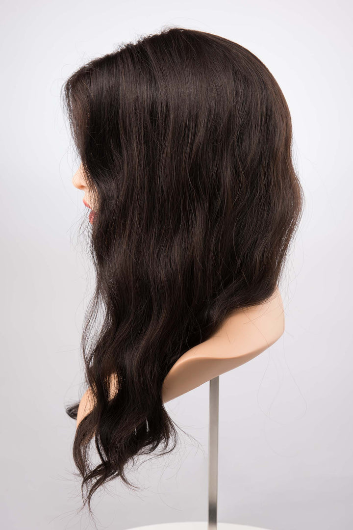 20" Human Hair Lace Wavy Wig Haven