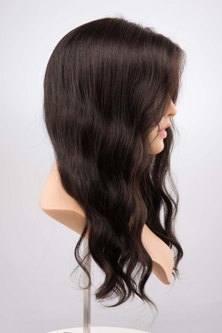 20" Human Hair Lace Wavy Wig Haven