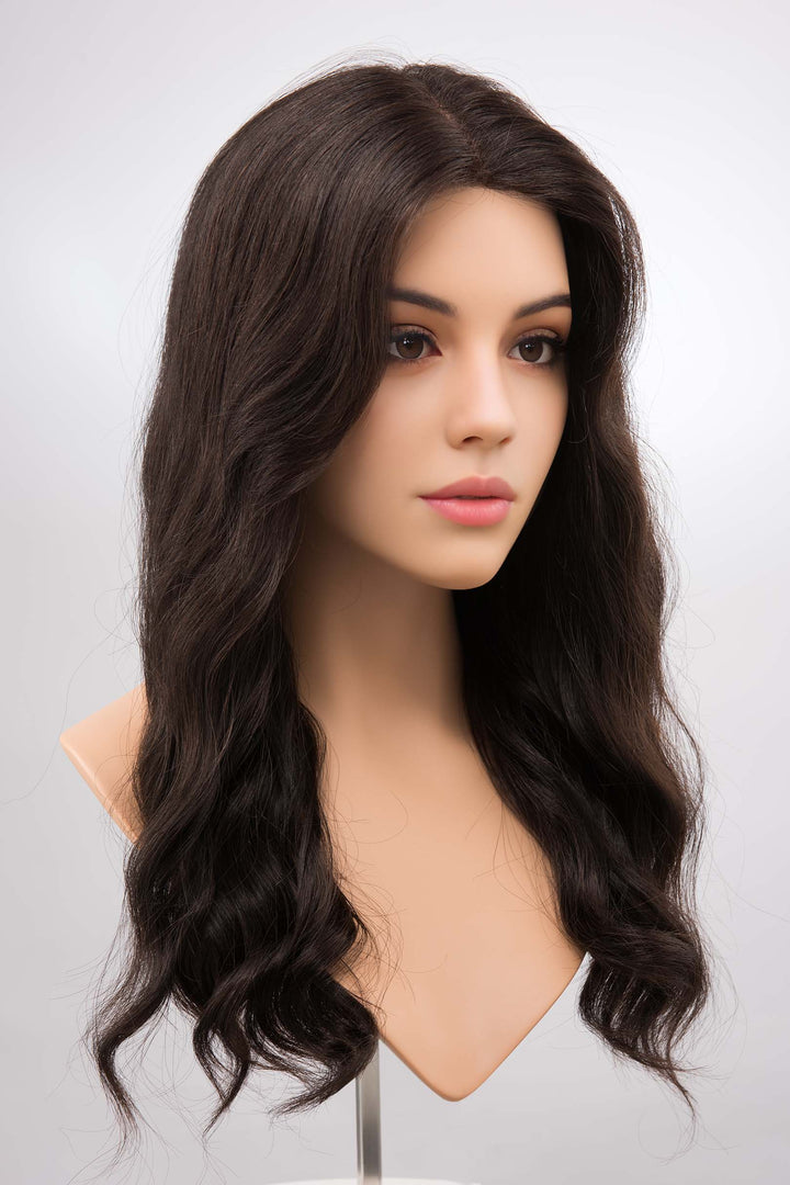 20" Human Hair Lace Wavy Wig Haven