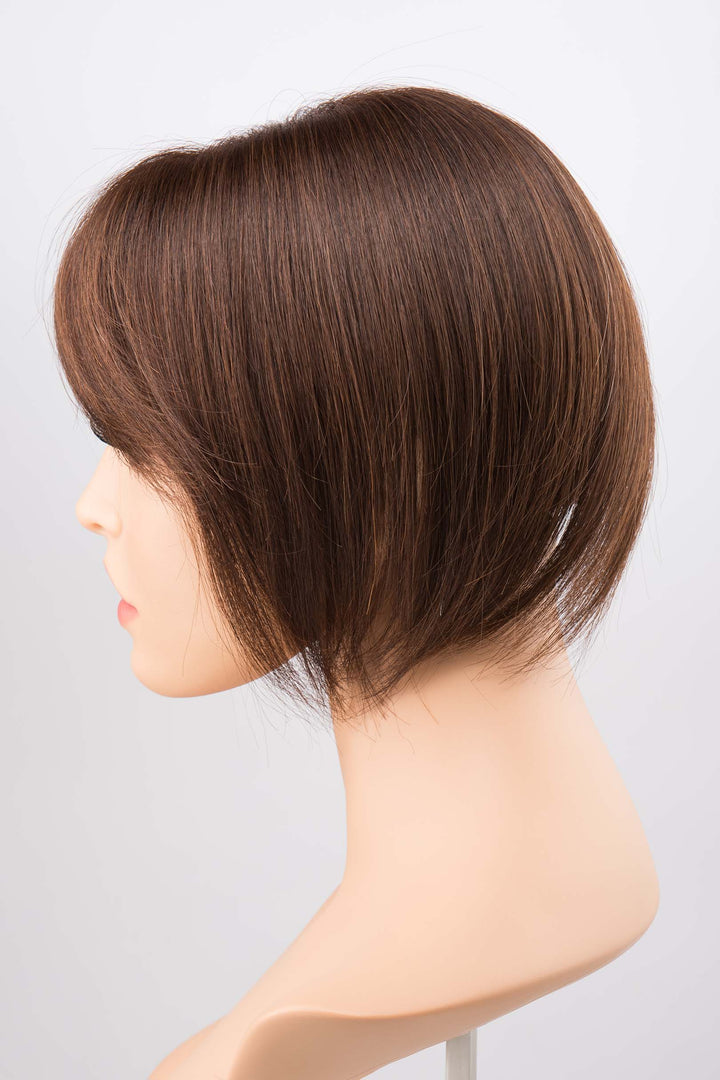 100% Human Hair Clip In Topper with Bangs 12"