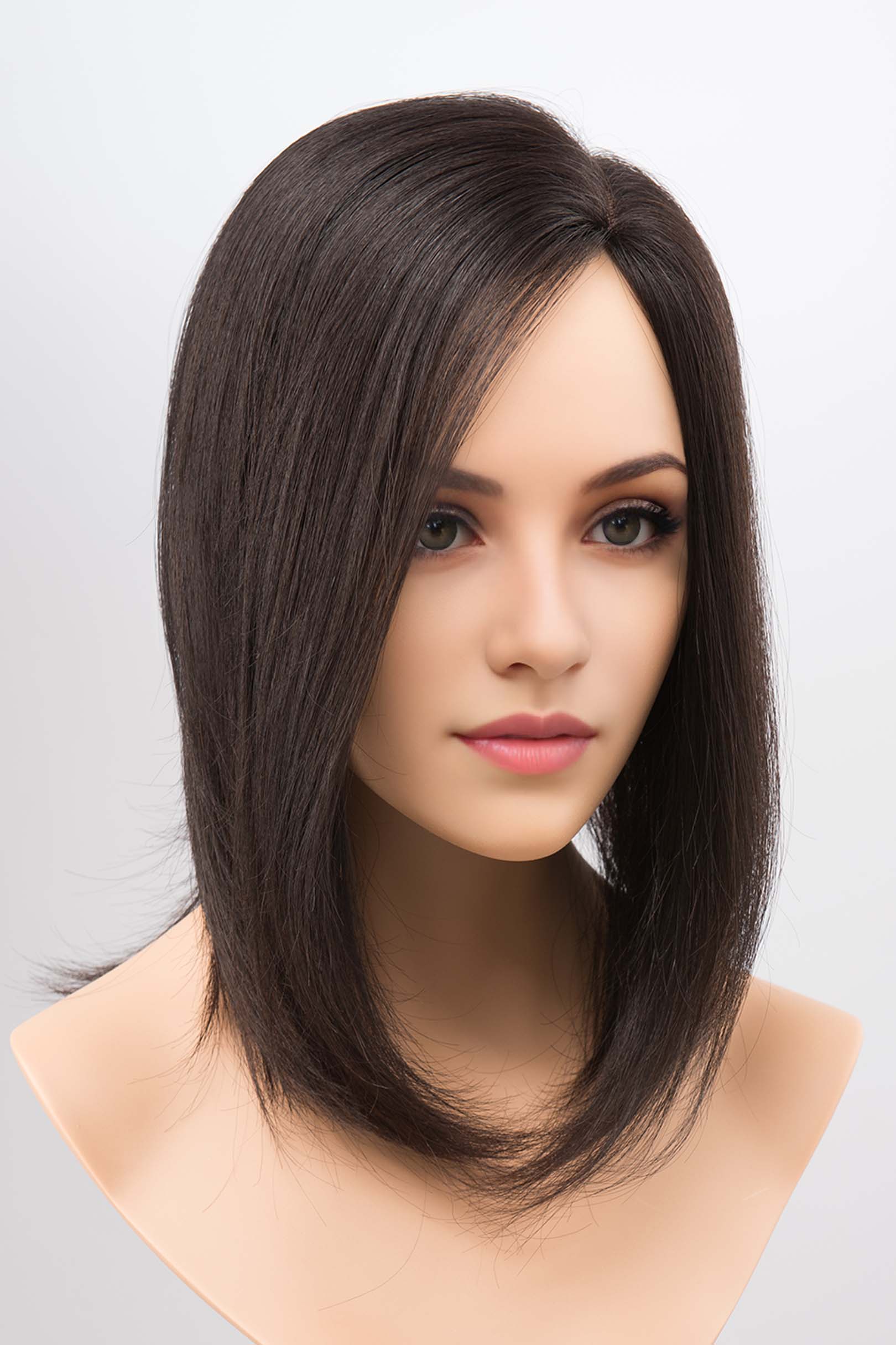 100% Human Hair Hand Tied Topper 16