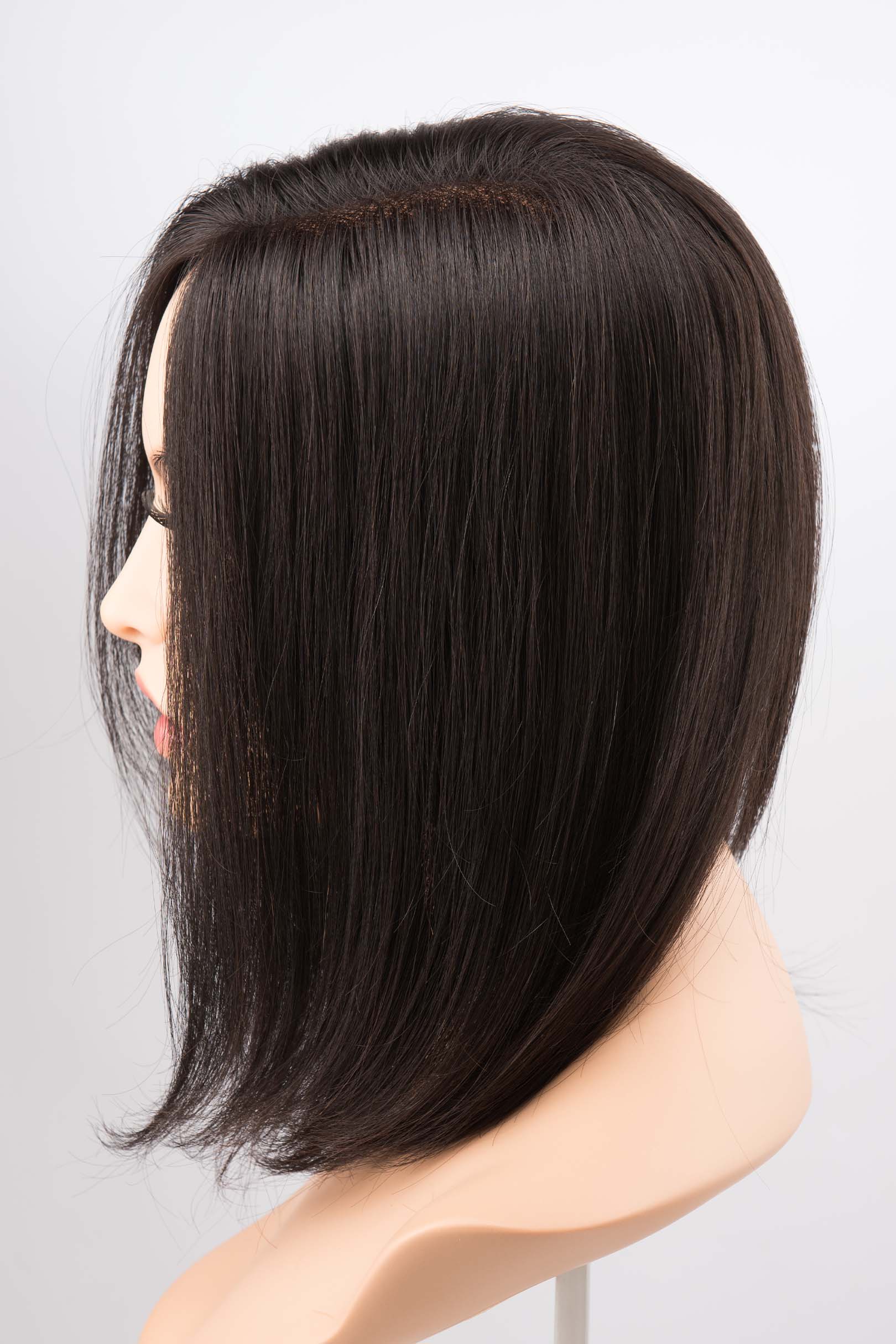 100% Human Hair Hand Tied Topper 16