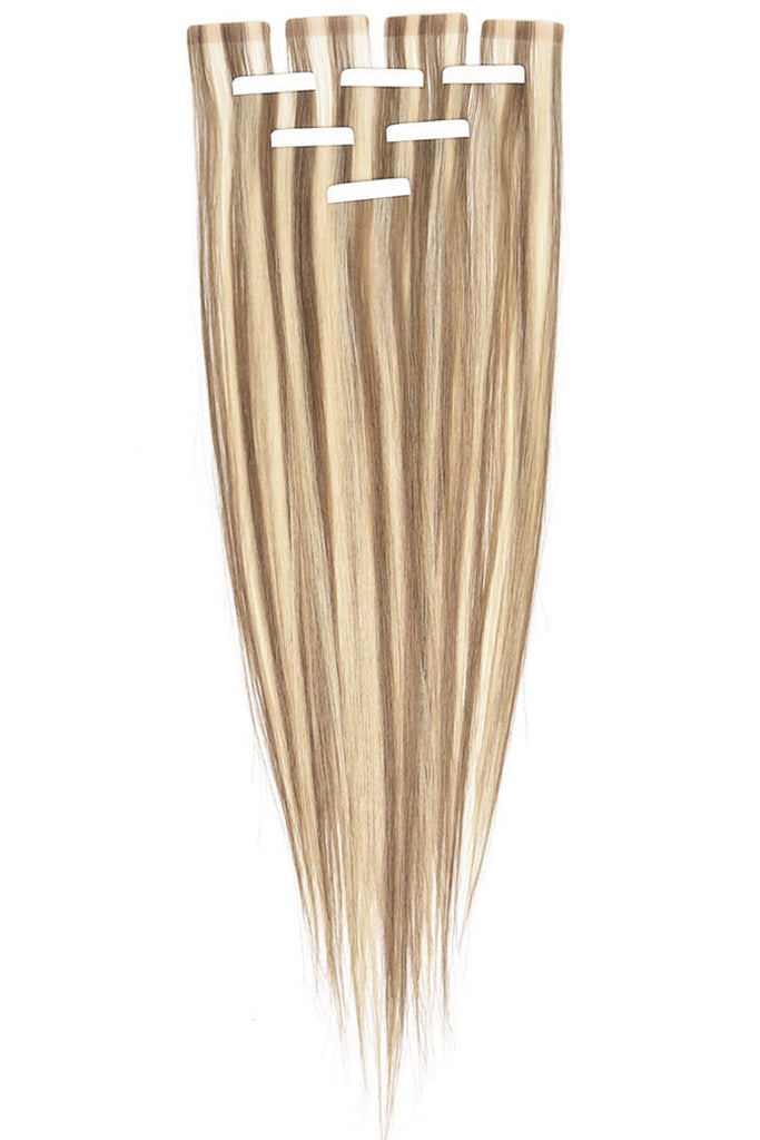 Elailite Tape In Hair Extensions Real Human Hair 10 Pcs 25g – Seamless Skin Weft Remy Natural Hair Extension Straight – #613 Bleach Blonde – 24 Inch (Pack Of 10 - View #4