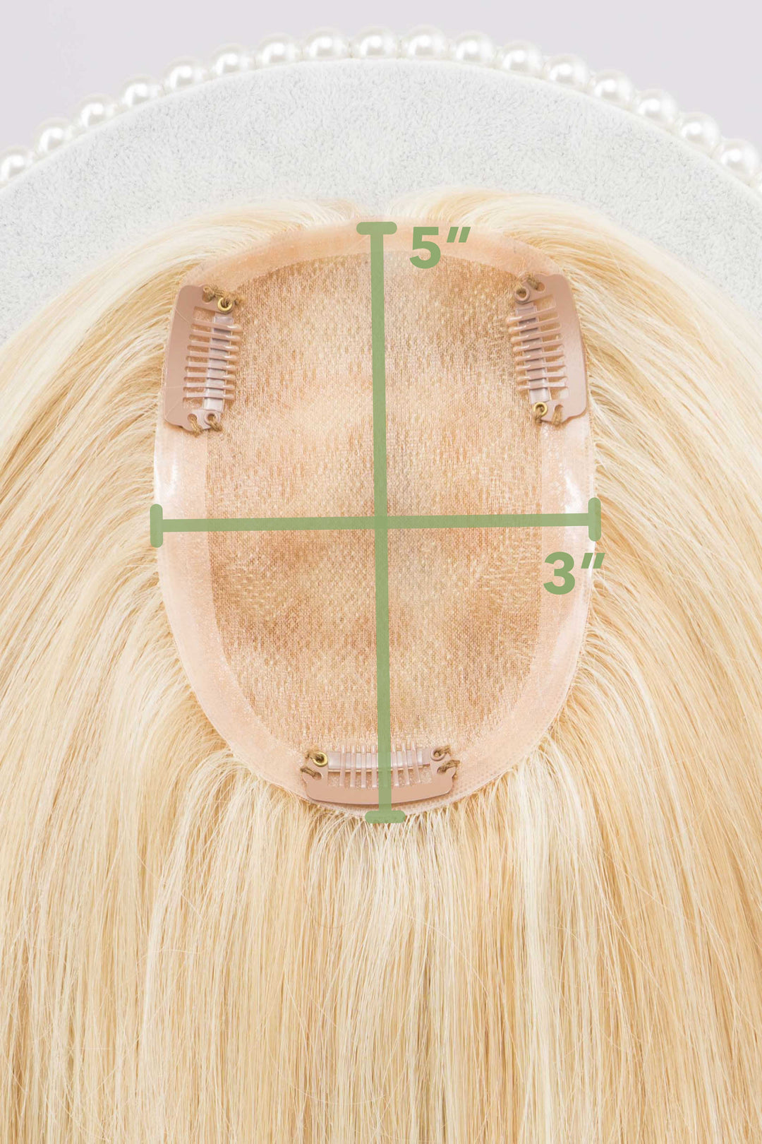 Brunette Blonde Balayage European Human Hair Topper 10 Inches